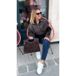 VIA suede bag - barna velúr mintás