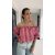 VIA gelato striped blouse - piros-rózsaszín csíkos