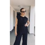 VIA pleated szett - navy blue - sötétkék