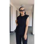 VIA pleated szett - navy blue - sötétkék