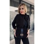 VIA elegance bag - fekete velúr 