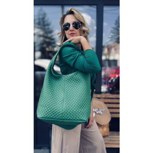 VIA SAUSKA leather bag green