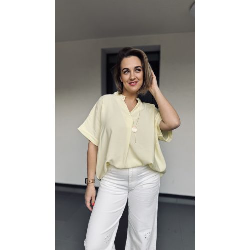 VIA soft shirt - pasztell sárga