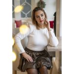 VIAMADE Christmas pamut felső - krém 