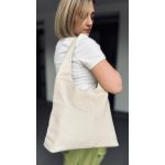 VIA soft ivory shopper bag