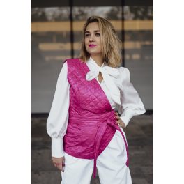 VIA made Faboulos SPRING half vest pink 