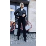 VIA trapéz leggings - fekete (bélelt)