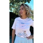 VIA bicycle t-shirt - rózsaszín
