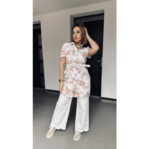 VIA flora denim dress