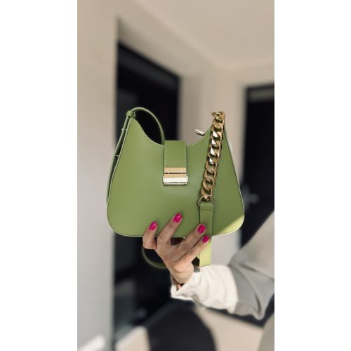 VIA green jewel bag