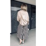 VIA riviera stripe nadrág - bézs-fekete csíkos