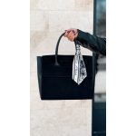 VIA everyday bag - fekete velúr 