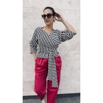 VIA MADE soft wrap kimono - black-white