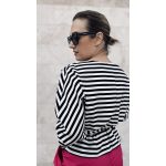 VIA MADE soft wrap kimono - black-white